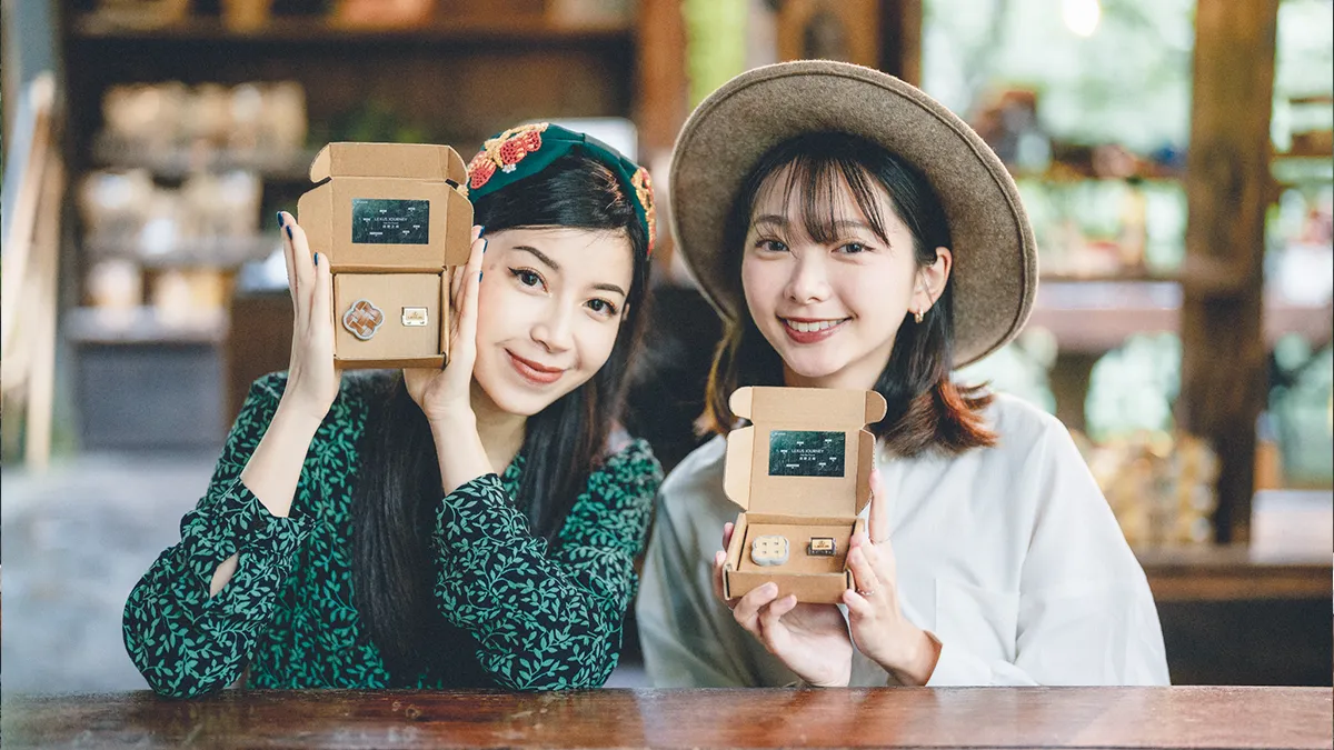 賓客親手製成的竹花車用擴香