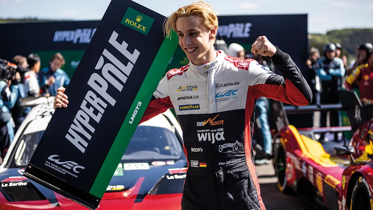年僅20 歲的德國車手 Finn Gehrsitz 在 Hyperpole決勝環節以 2 分 17.732 秒的佳績奪下全場最快圈速
