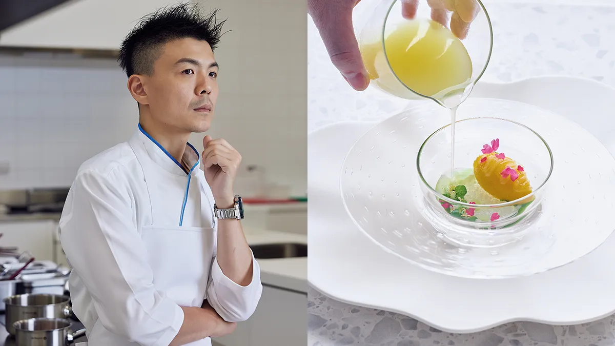 Alain 以「植物力」為靈感，從同一株蔬菜的根、芽、莖、葉、花出發