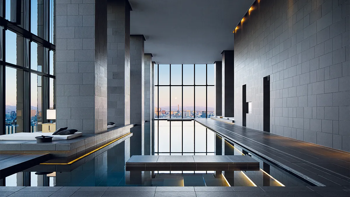 借助日本天然溫泉的治癒力量，以水療中心的私人溫泉護理