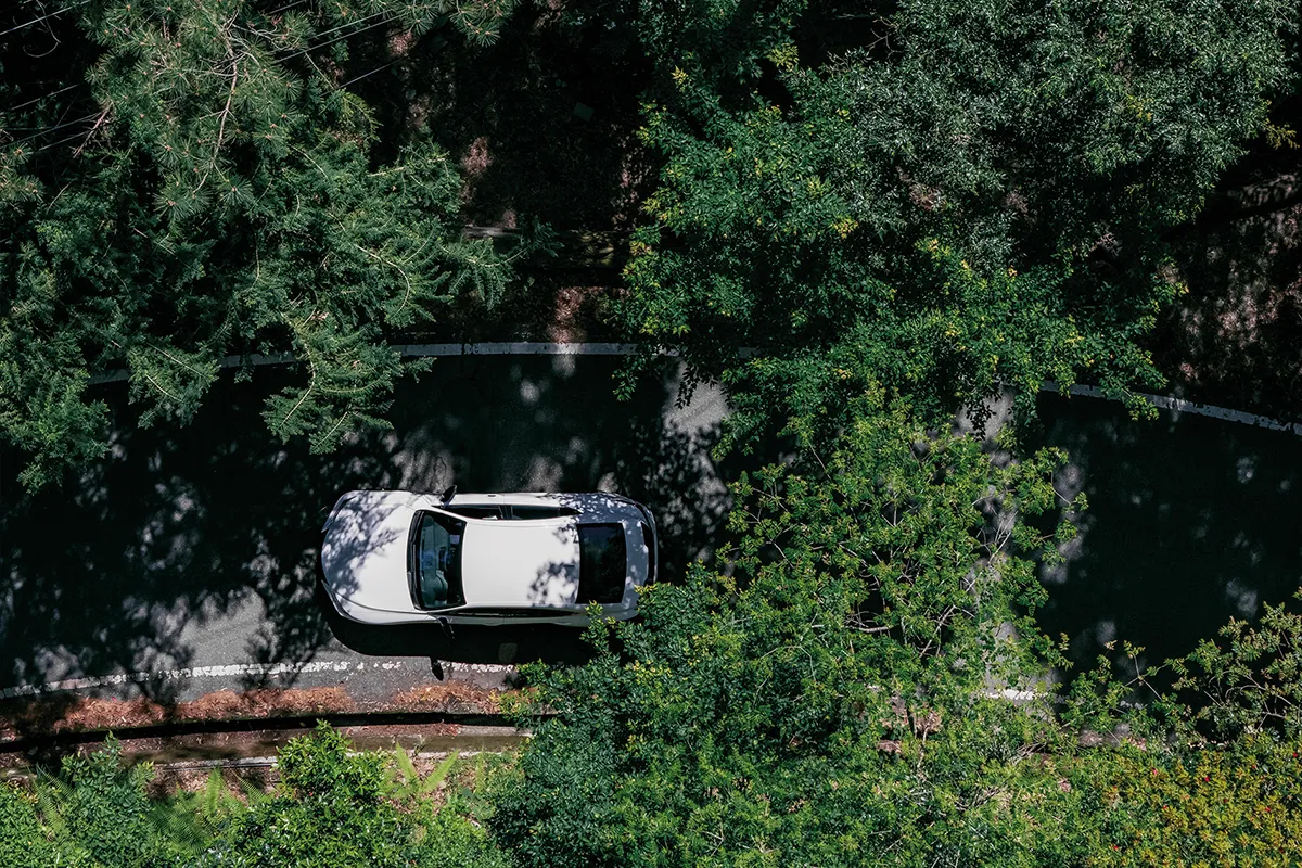 IS 300h融入山景脈絡之中