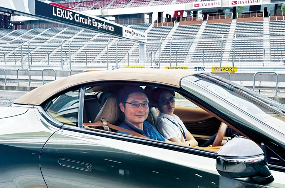 親自駕駛Lexus LC奔馳於全長4,563公尺賽道