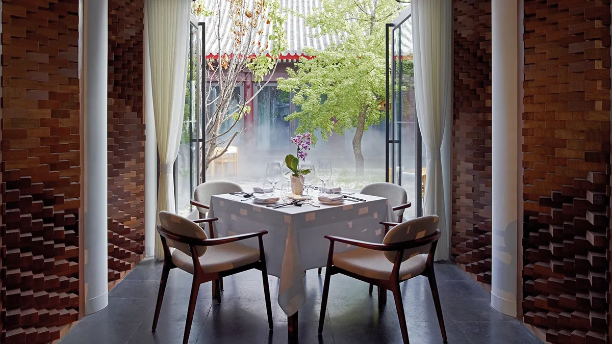 四合院改建而成的餐廳